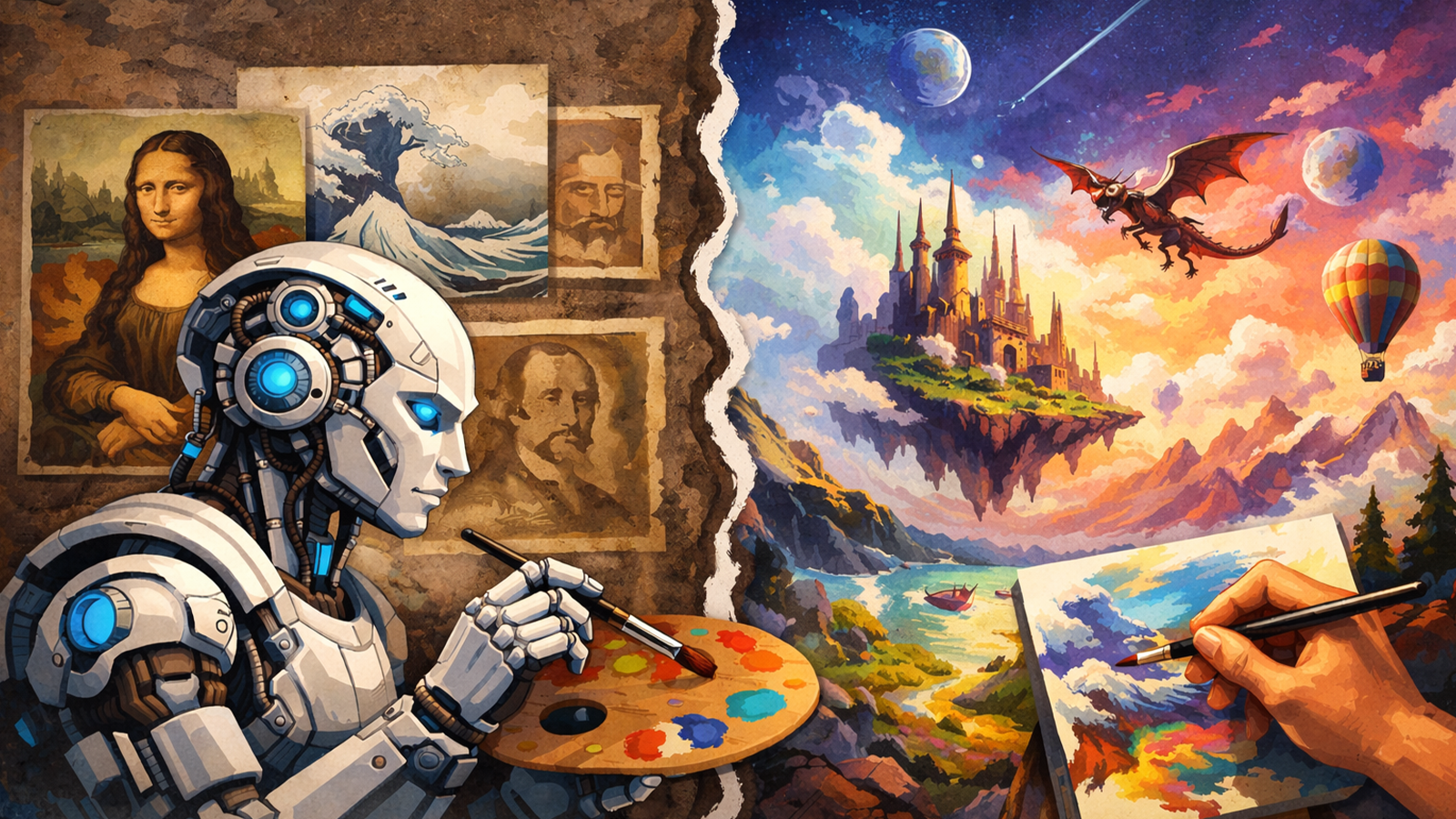 AIの創造性を模倣と創造の境界からAIの考察で比較する記事のサムネイル