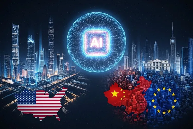 AI社会の未来地図 ― アメリカ・中国・EUの戦略比較