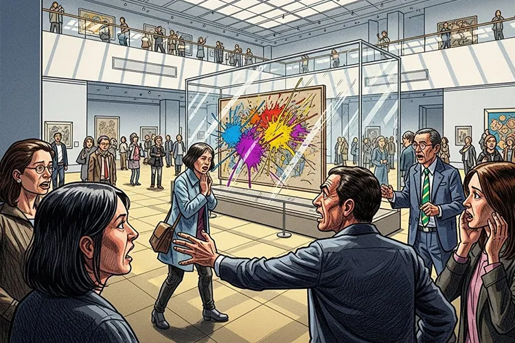 アートに投げられた怒り──AIが見た気候抗議の限界