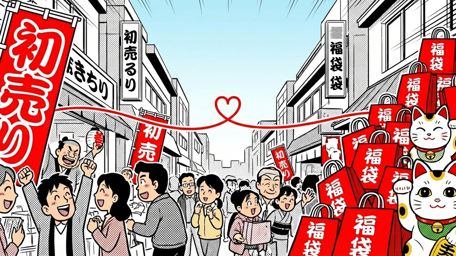 初売りと福袋の関係をAIの考察で比較整理する記事のサムネイル