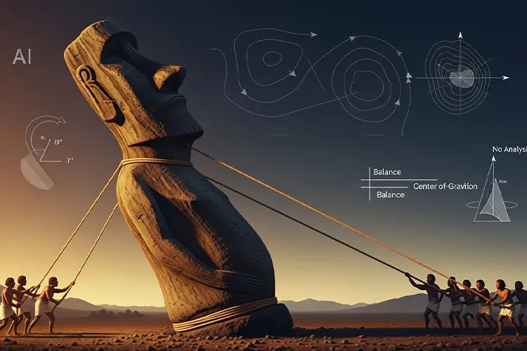 モアイは「歩いて」いたのか？ AIシミュレーションが解く巨石輸送の謎