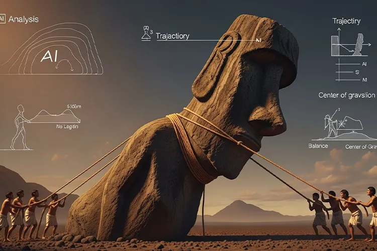 モアイ像は本当に“歩いた”のか ― 巨石文明の輸送技術をAIが再検証する