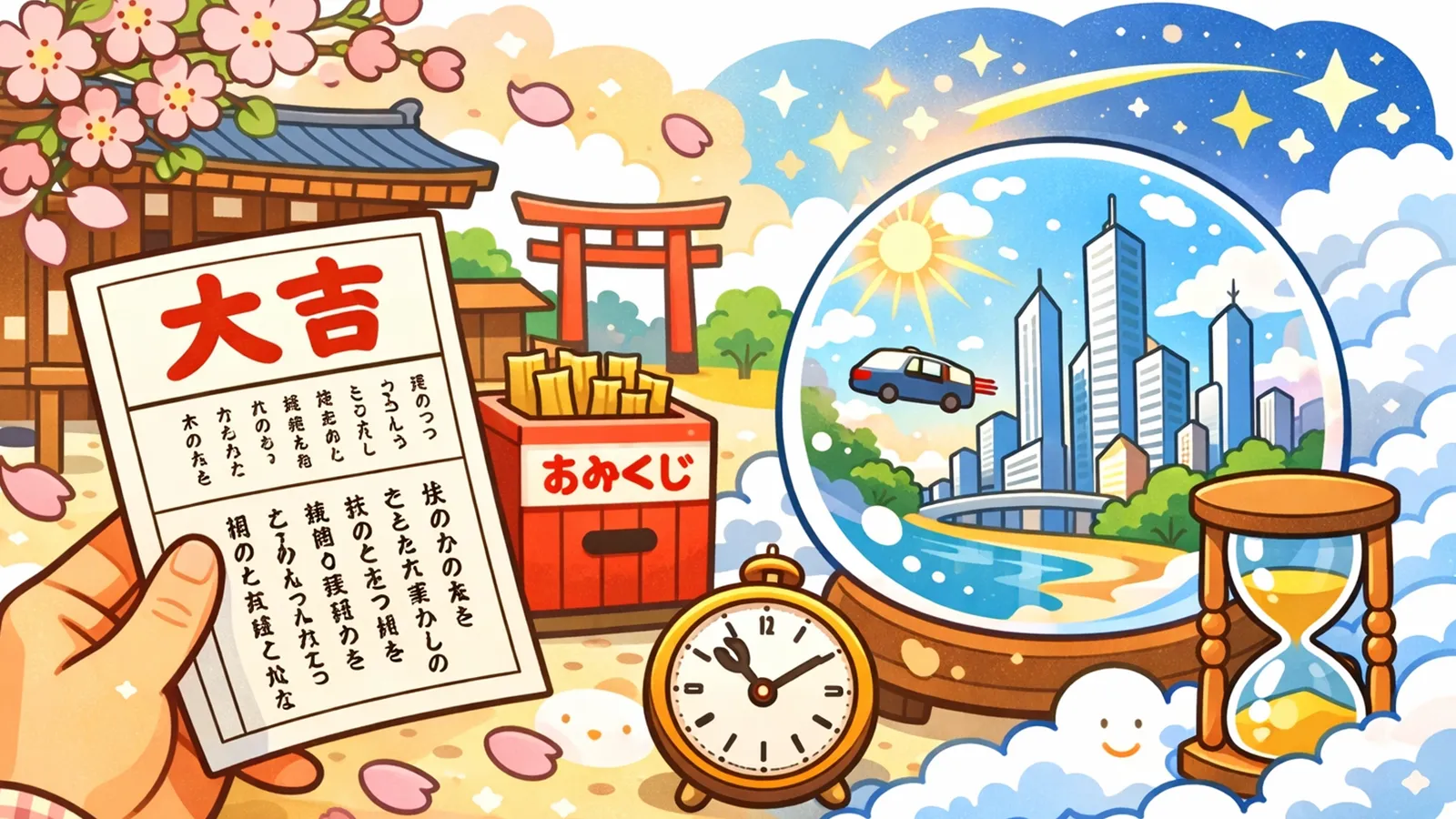 おみくじが未来を語るのかをAIの考察で比較する記事のサムネイル