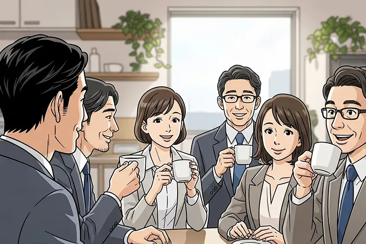 スマートフォンの光に照らされる子供の後ろ姿と、背景に浮かぶ脳の抽象イメージ。SNSの刺激が子供の脳に与える影響を象徴的に描いたイラスト。