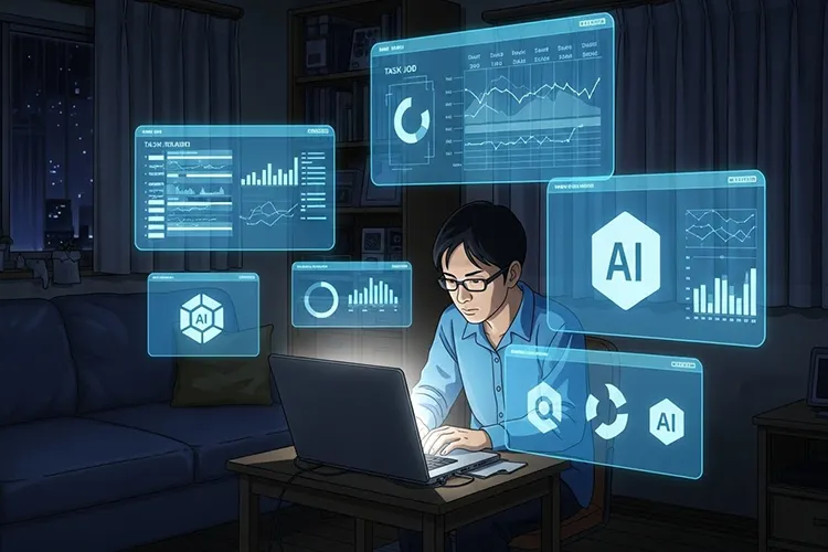 AI再編の副業地図　2026年伸びる領域と沈む領域