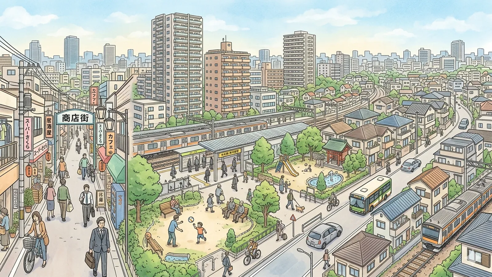 東京23区の住みやすさをAIの考察で比較する記事のサムネイル