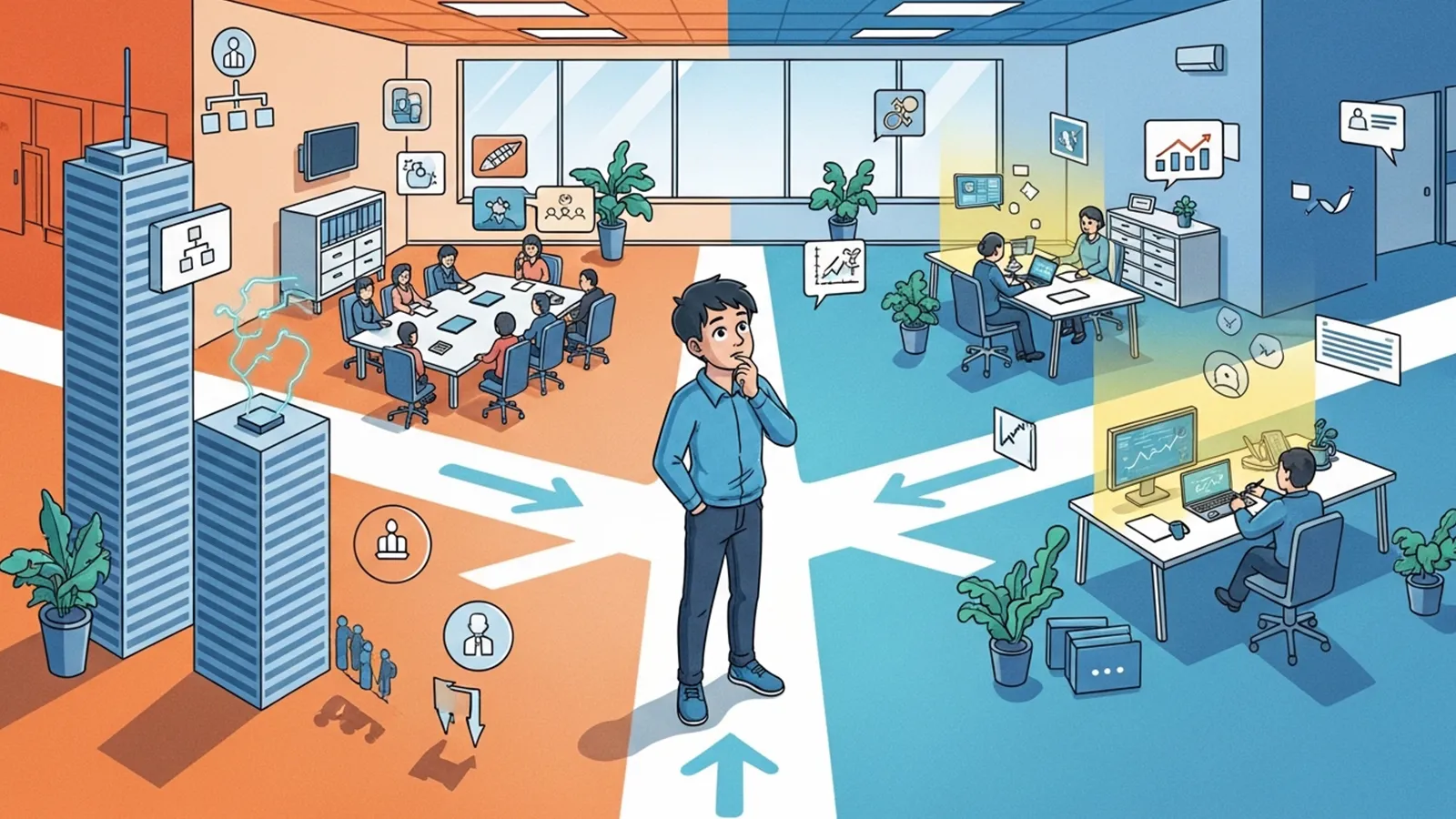 若者の出世観と社会構造変化をAIの考察で比較する記事のサムネイル