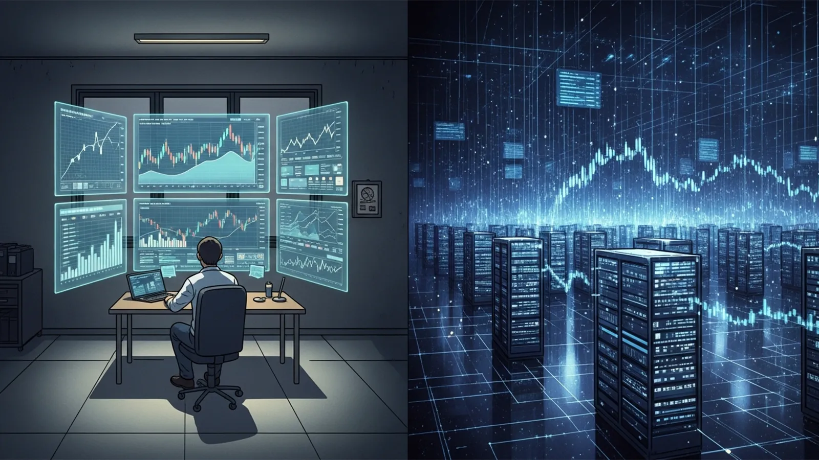 AIの考察で個人投資家とAI時代の関係性を比較する構造記事のサムネイル
