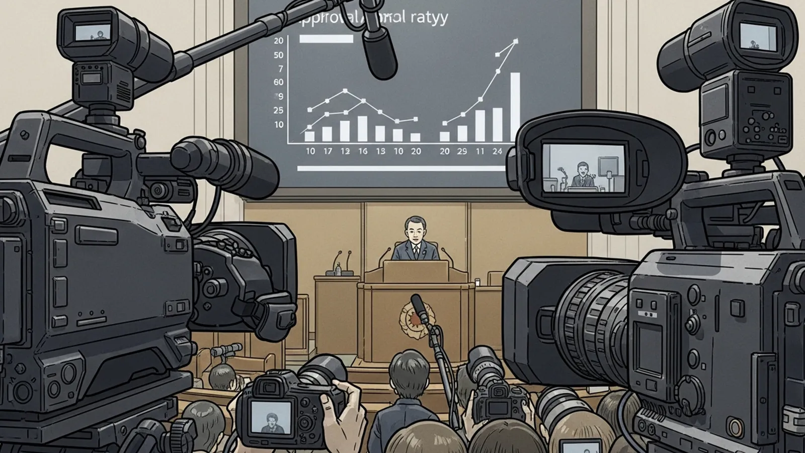 内閣解散と支持率の関係をAIの考察で比較する記事のサムネイル