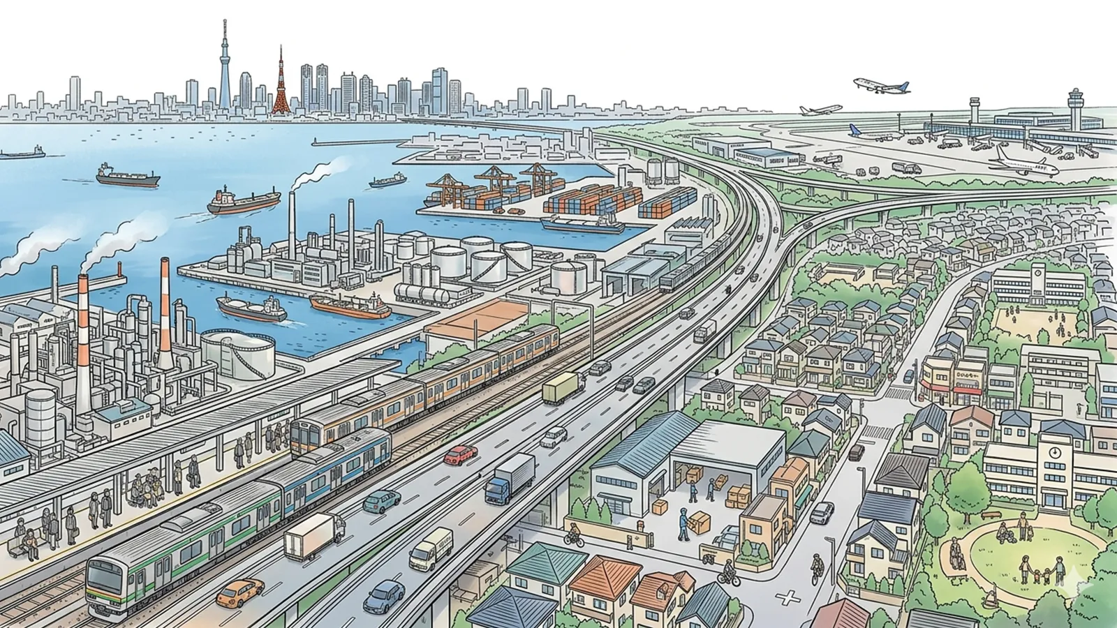 千葉の地味な強さをAIの考察で比較する都市構造として記事のサムネイル