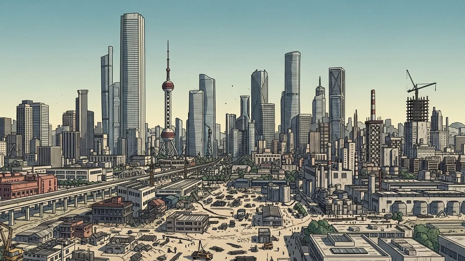 中国経済の失速論をAIの考察で構造的に比較整理した記事のサムネイル