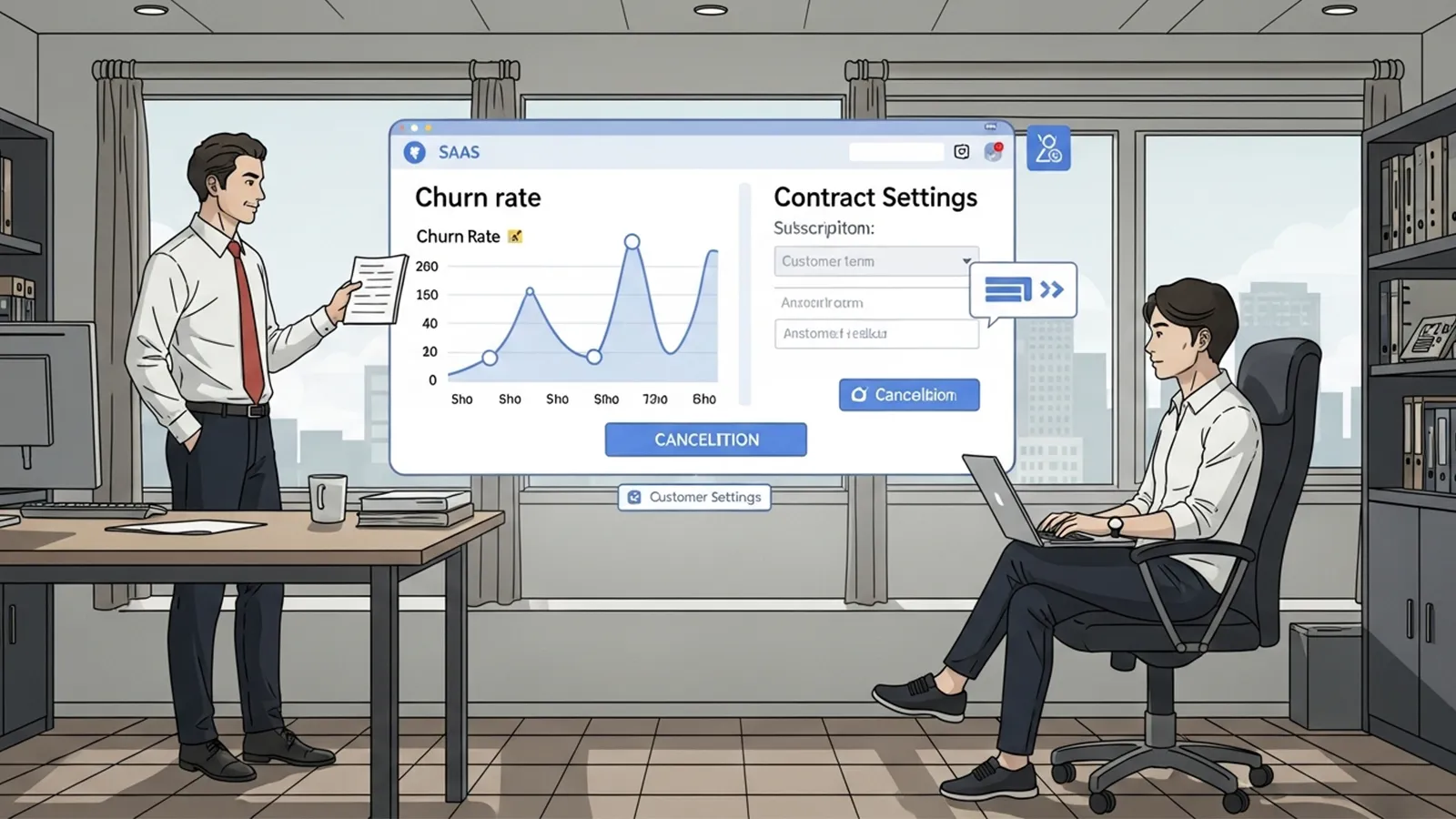 チャーン率の意味をAIの考察で比較する構造記事のサムネイル