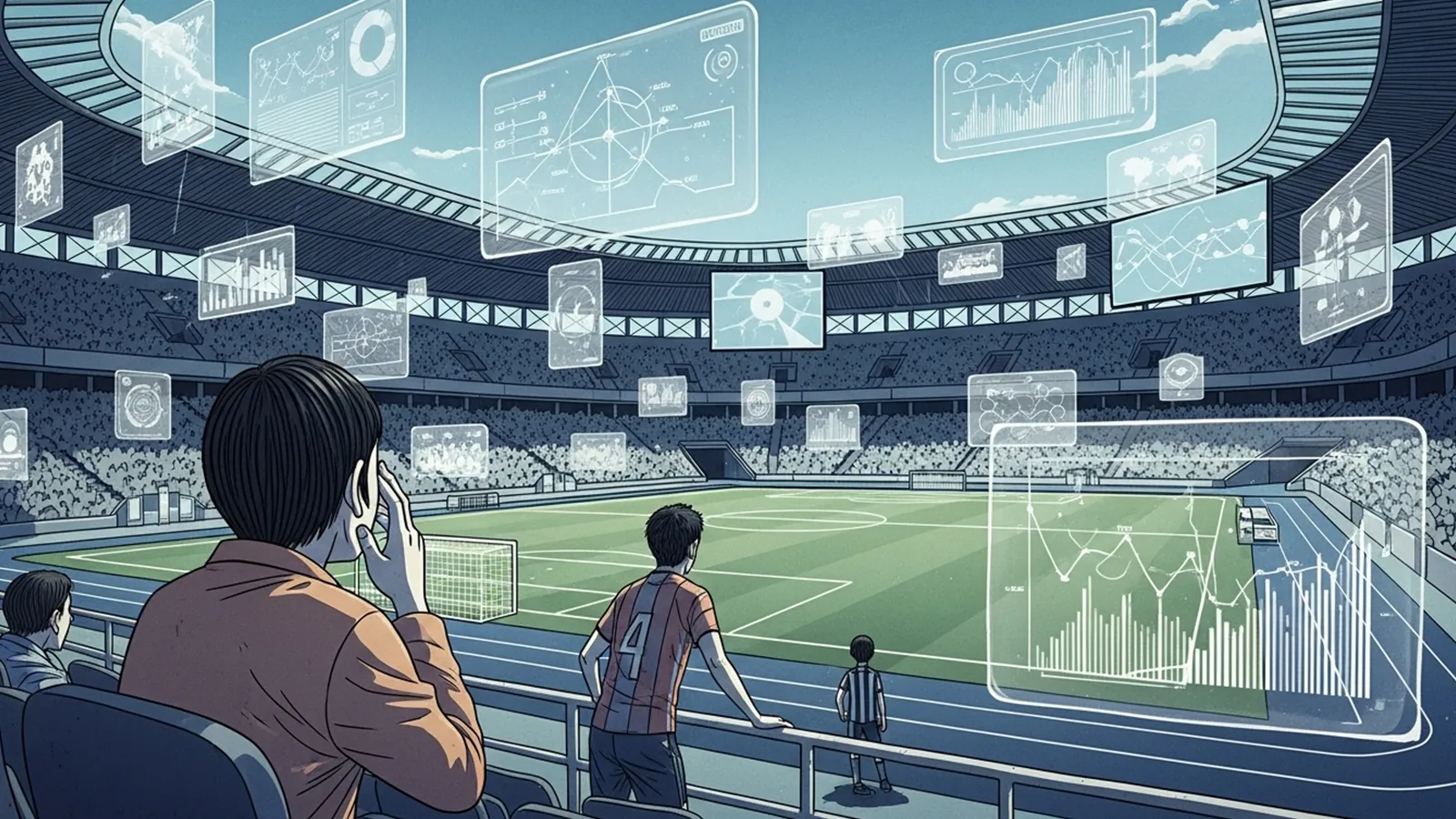 データ重視のスポーツの面白さをAIの考察で比較する記事のサムネイル