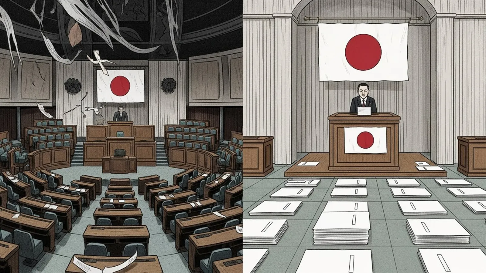 解散総選挙と通常選挙をAIの考察で比較整理する記事のサムネイル