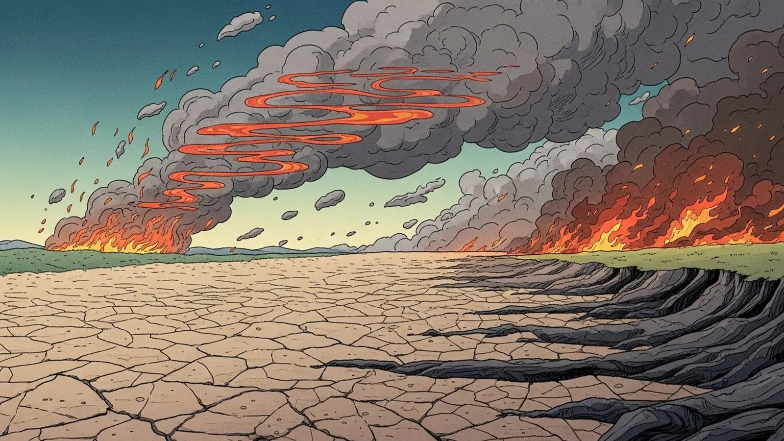 極端気象の増加を気候構造からAIの考察で比較する記事のサムネイル