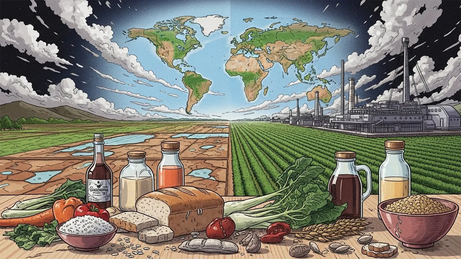 食料危機は来るのかをAIの考察で比較し構造的に整理する記事のサムネイル