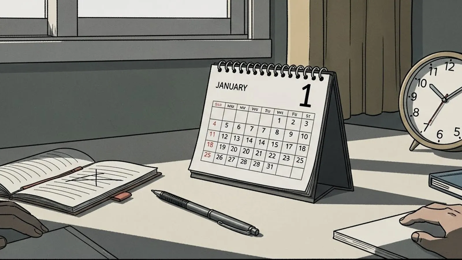 元旦の決意が崩れやすい理由をAIの考察で比較する記事のサムネイル