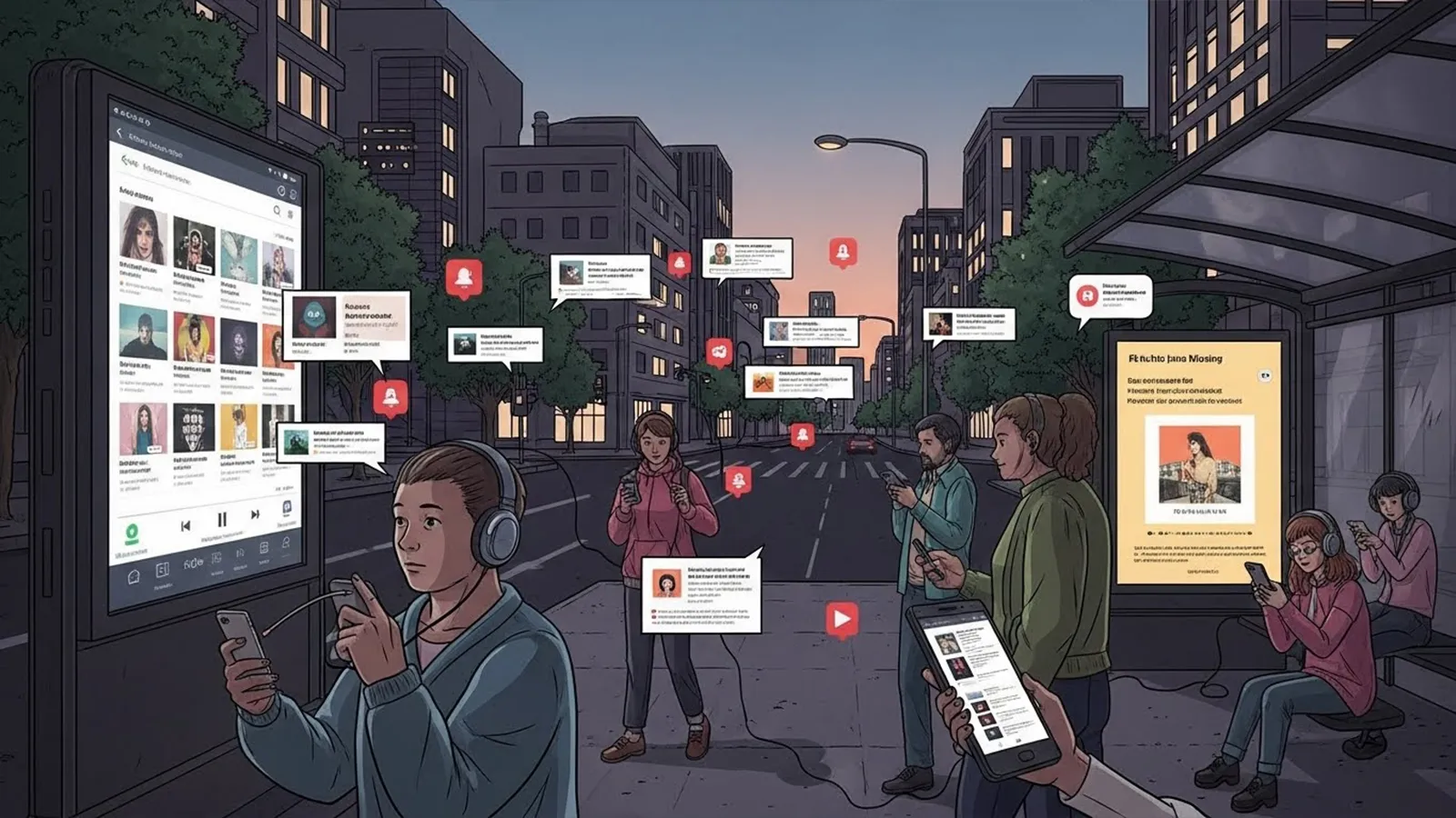 ヒット曲が社会に広がる仕組みをAIの考察で比較する記事のサムネイル