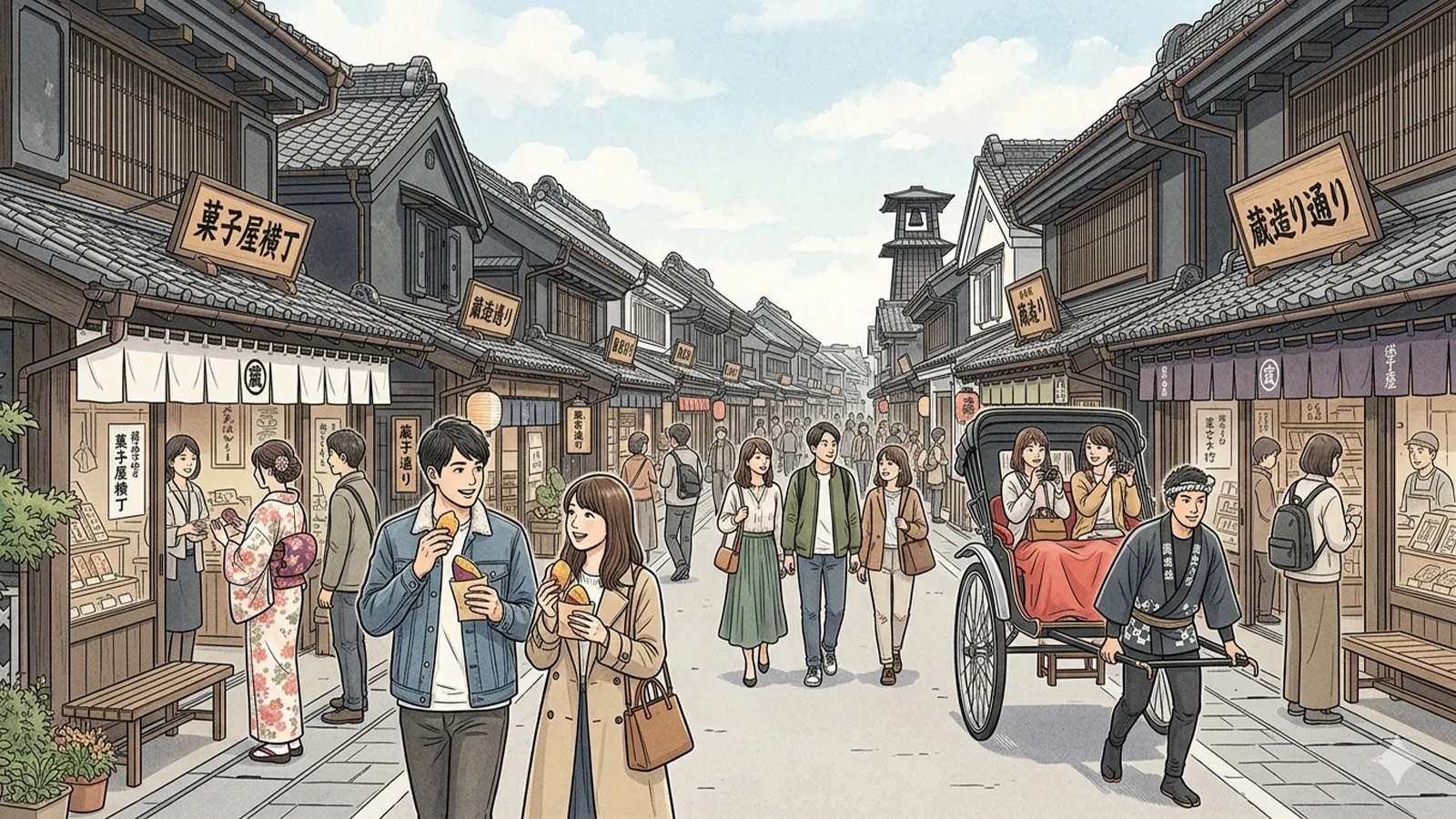 川越の観光地としての成立構造をAIの考察で比較する記事のサムネイル