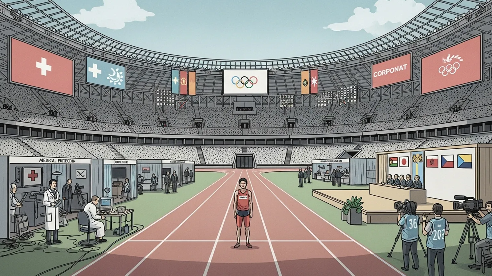 オリンピックと選手保護をAIの考察で比較する記事のサムネイル