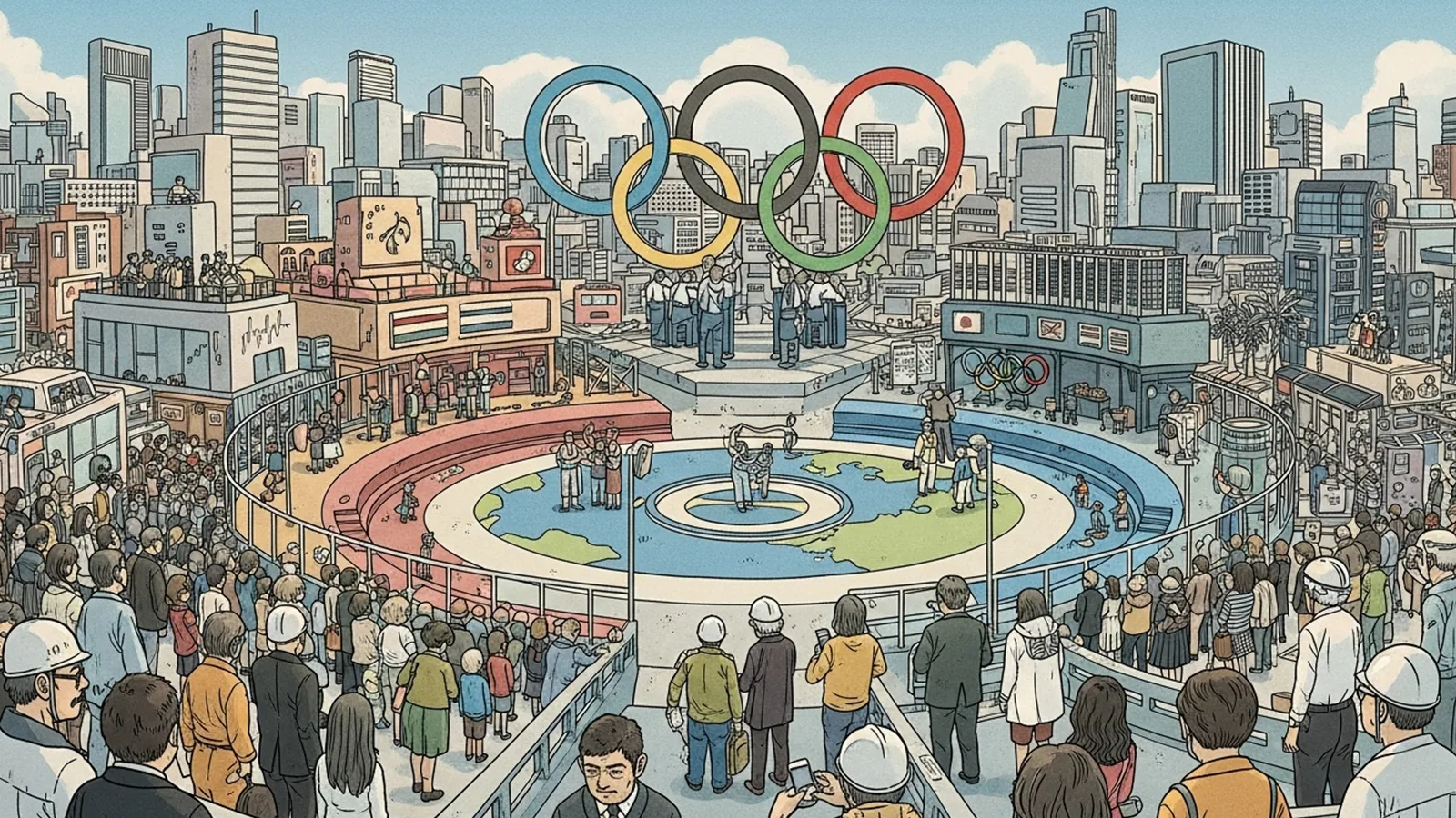 オリンピックと開催国の豊かさをAIの考察で比較する記事のサムネイル