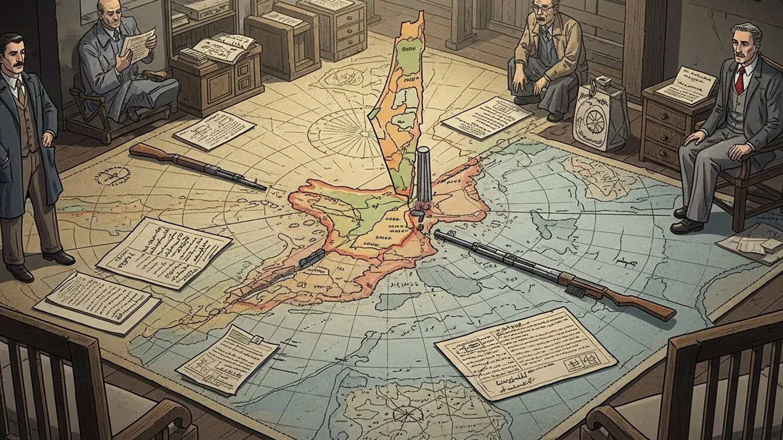 パレスチナ問題の起点をAIの考察で比較する構造的分析記事のサムネイル