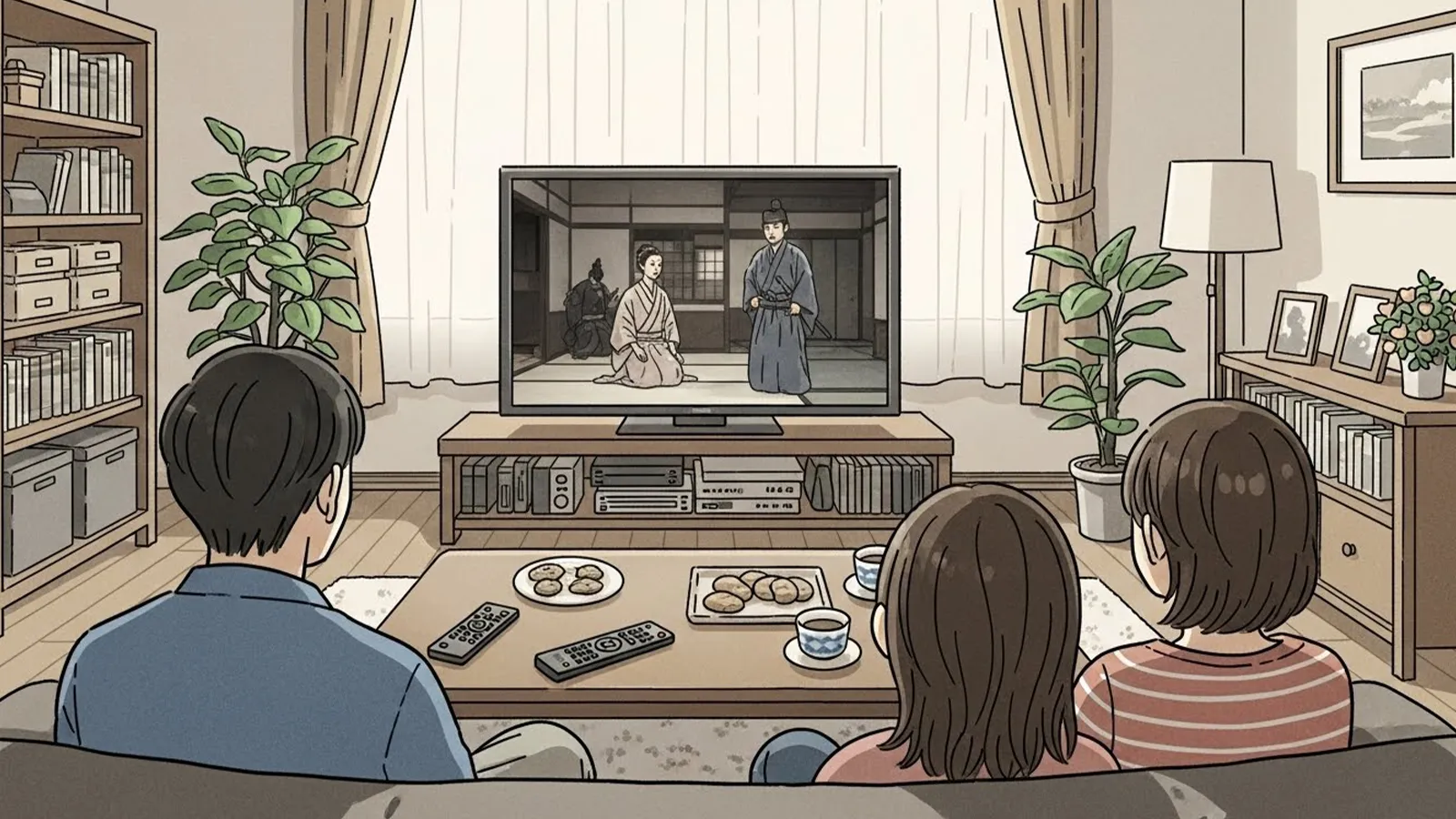 大河ドラマを家庭で視聴する文化をAIの考察で比較する記事のサムネイル