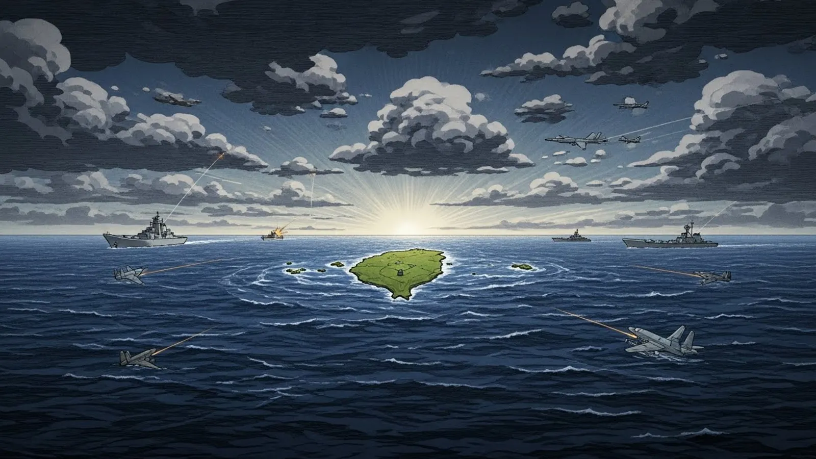 台湾有事を構造的に捉えAIの考察を比較整理する記事のサムネイル