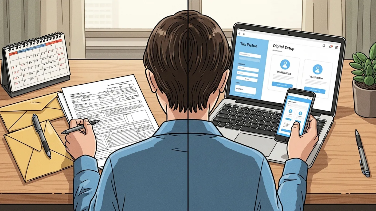 e-Tax制度の簡略化と複雑化をAIの考察で比較する記事のサムネイル