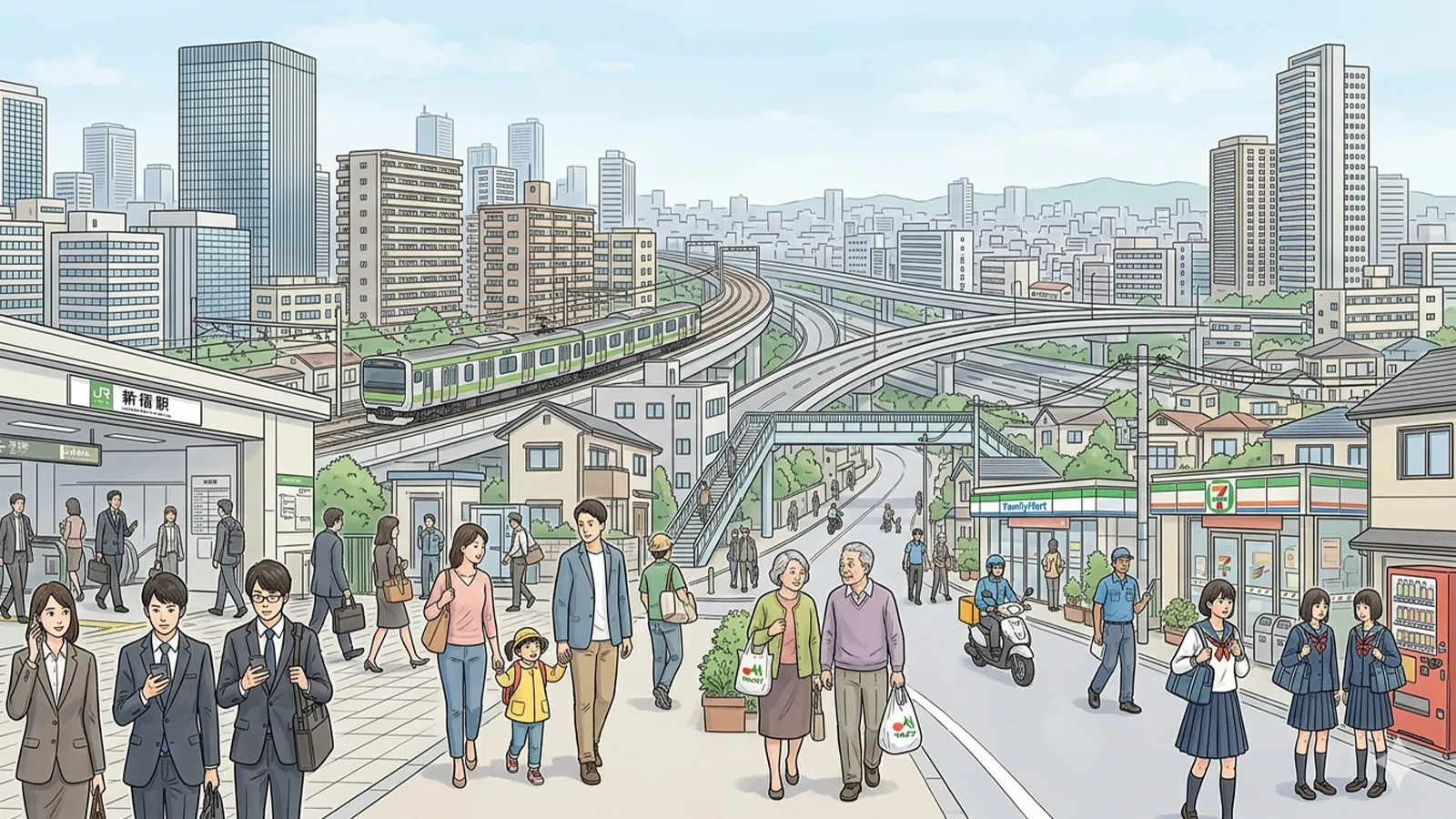 東京の人口構造の未来をAIの考察で比較する記事全体のサムネイル