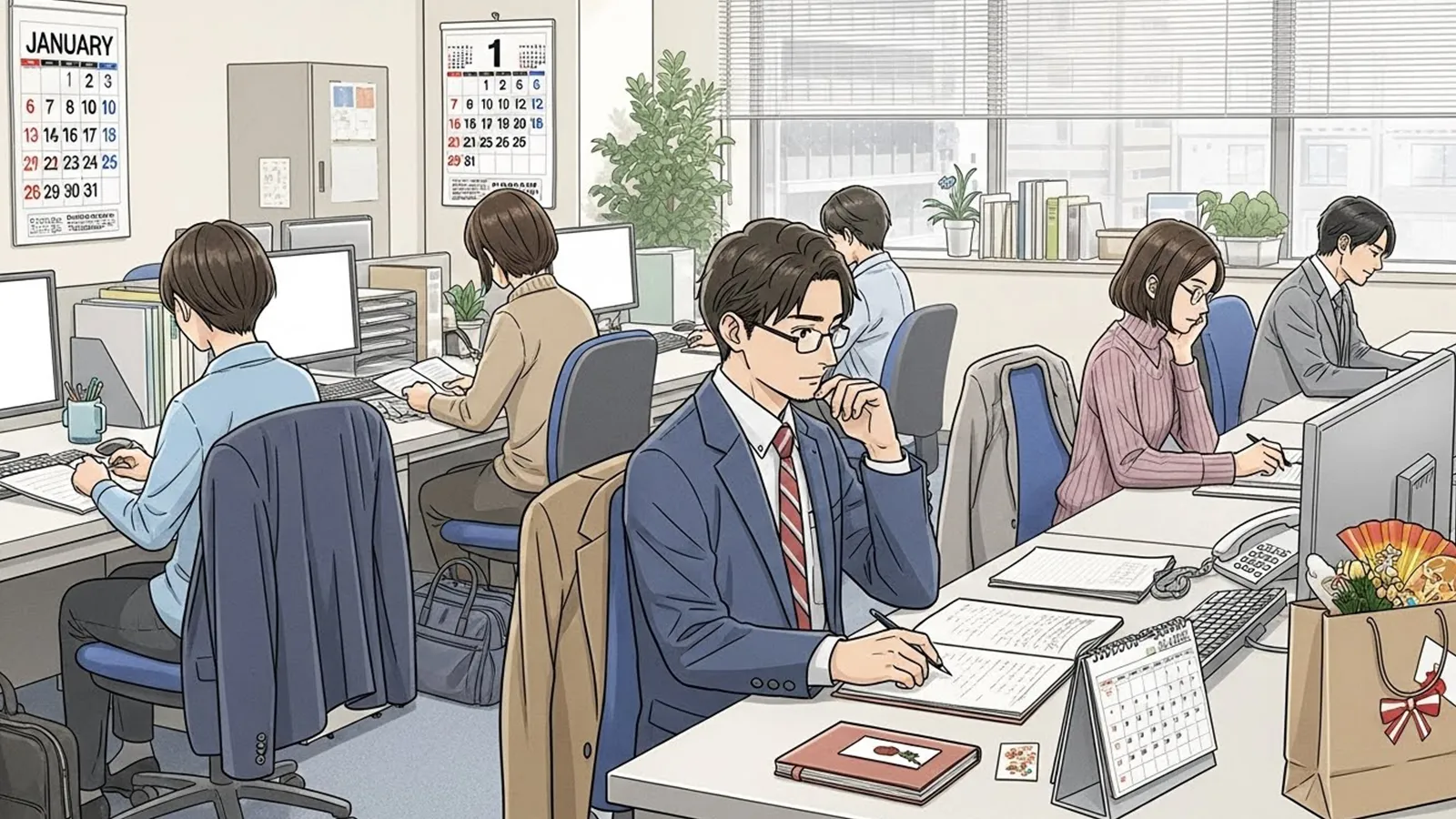 仕事始めに決意や目標設定が求められる理由をAIの考察で比較する記事のサムネイル