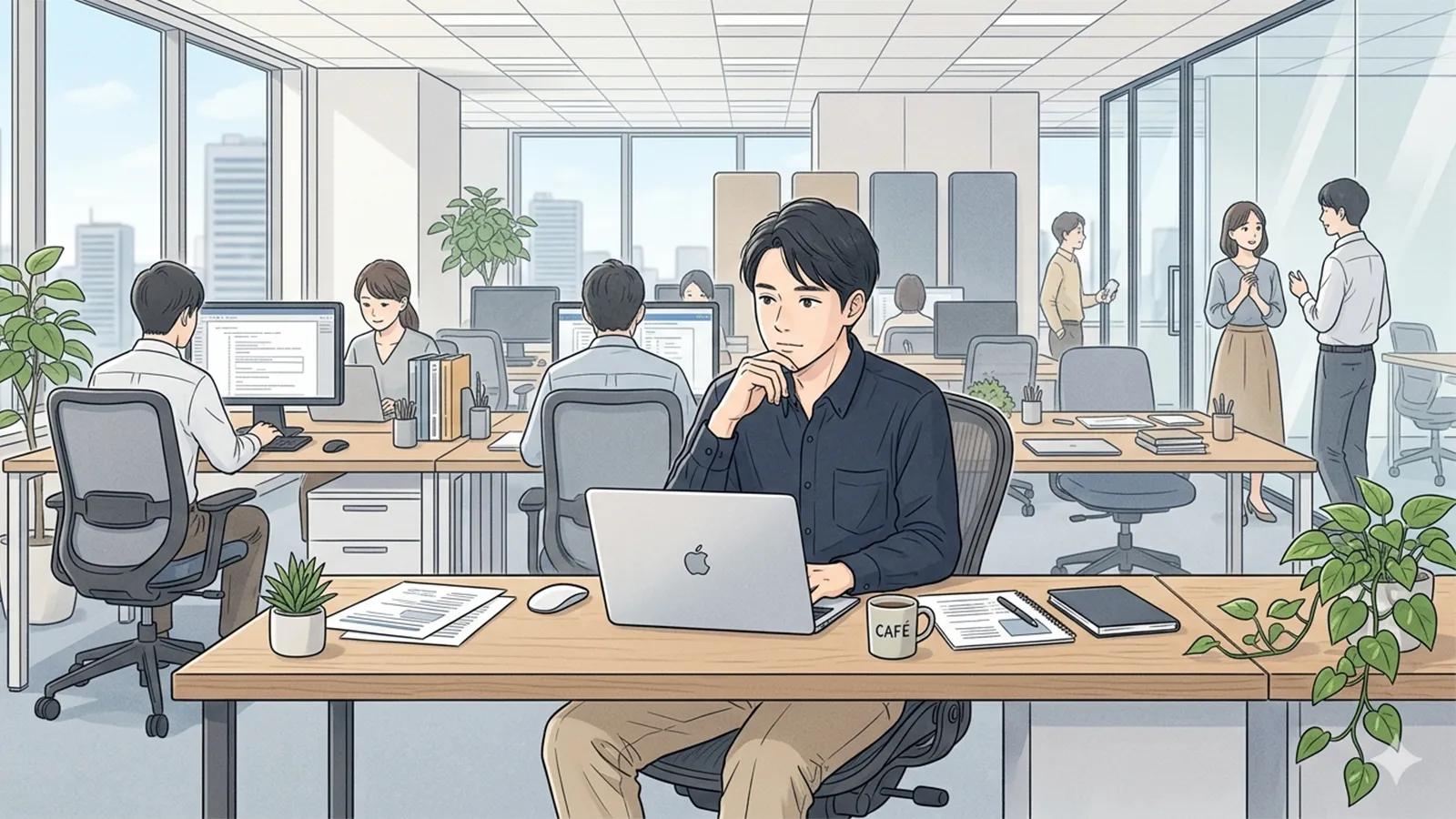 職場の孤独を社会構造からAIの考察で比較整理する記事のサムネイル