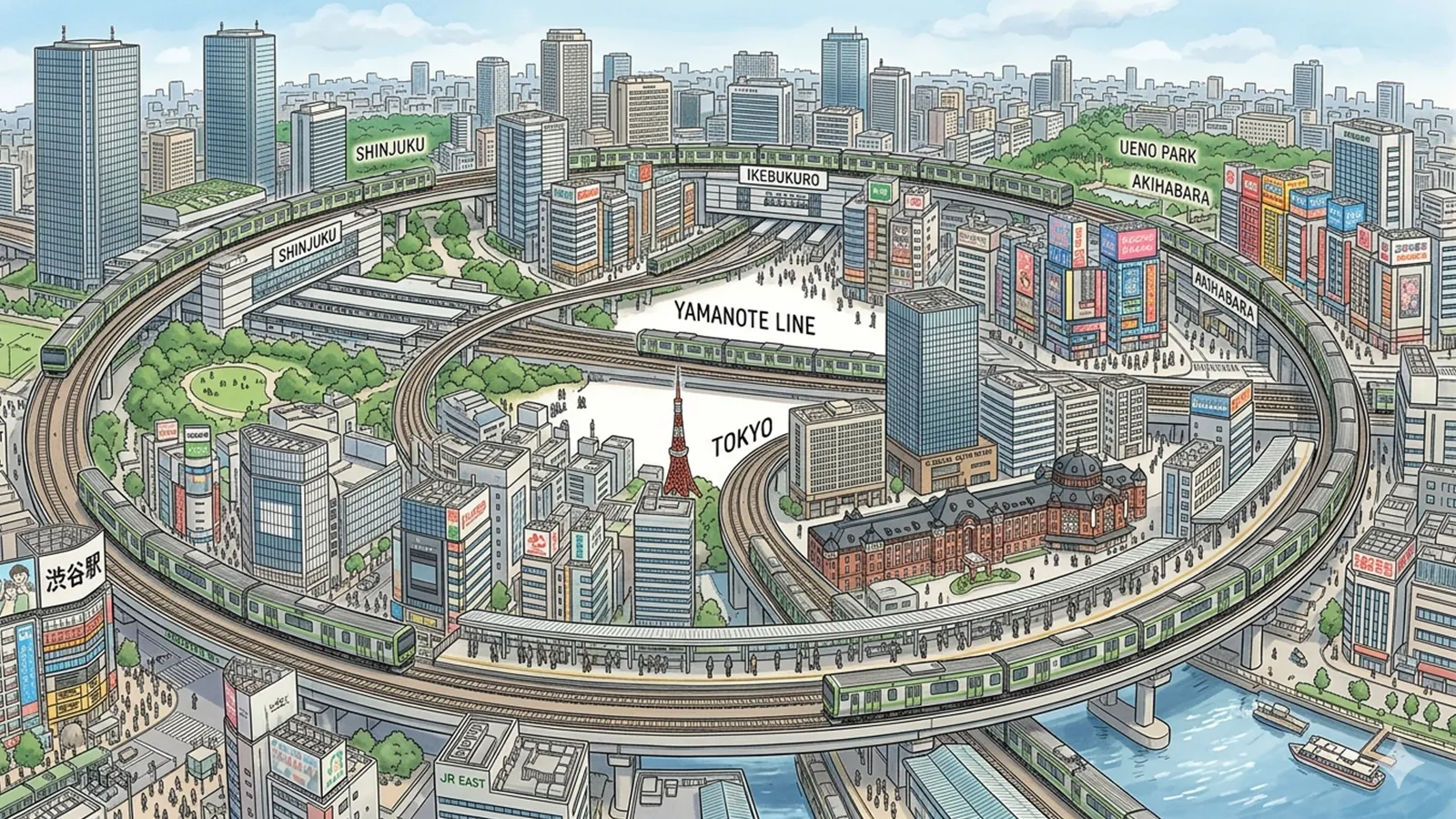 山手線30駅が人間心理に与える影響をAIの考察で比較する記事のサムネイル
