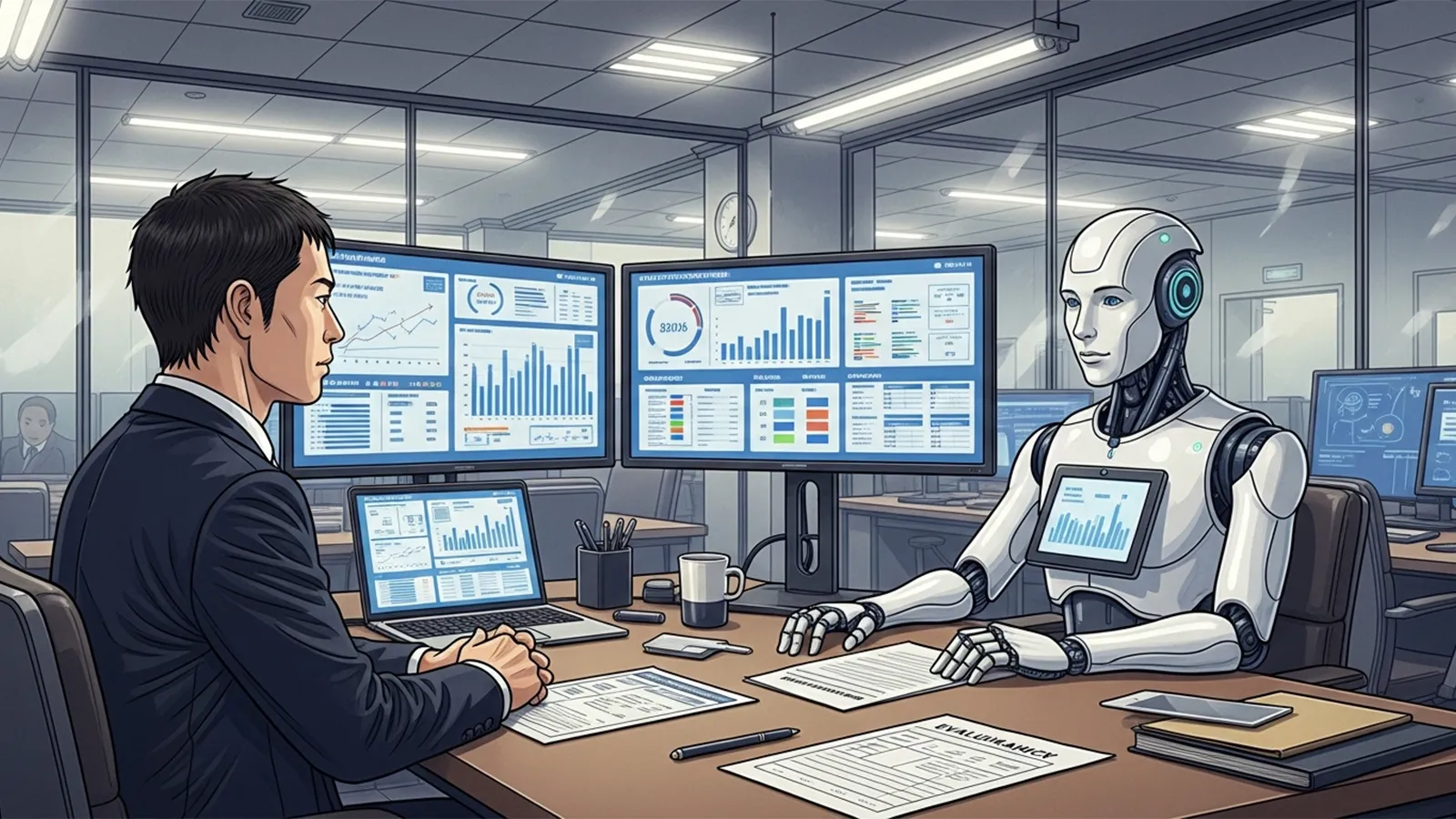 AI評価と人間評価の公平性をAIの考察で比較する記事のサムネイル