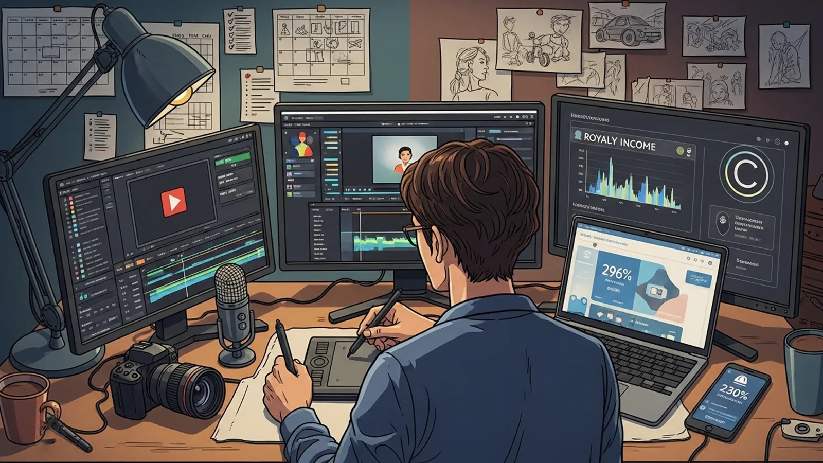 クリエイター報酬収益構造をAI考察で比較する記事のサムネイル