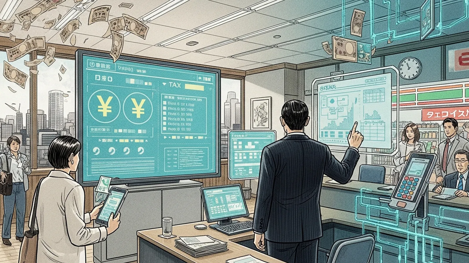 デジタル通貨と税収管理をAIの考察で比較する記事のサムネイル