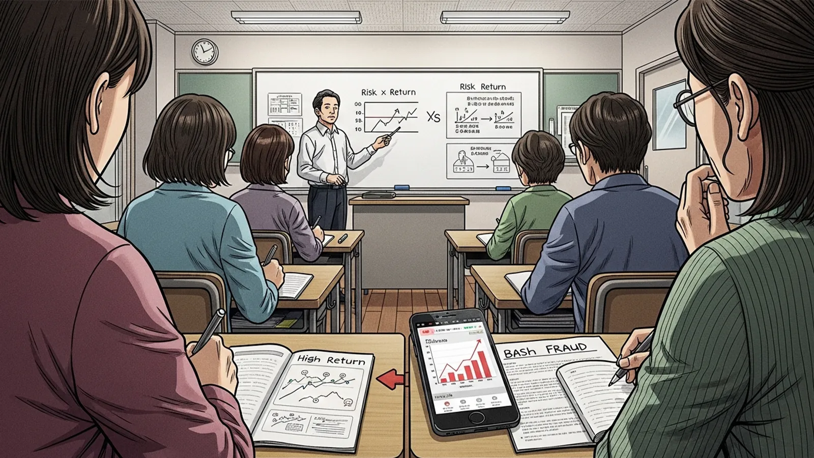 金融教育と投資詐欺の関係をAIの考察で比較する記事のサムネイル