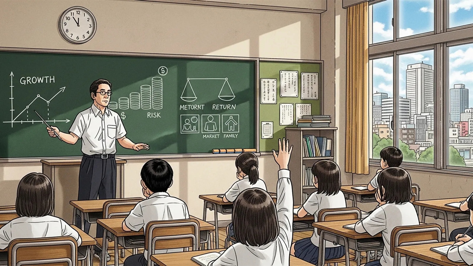 投資教育の義務教育導入をAIの考察で比較する記事のサムネイル