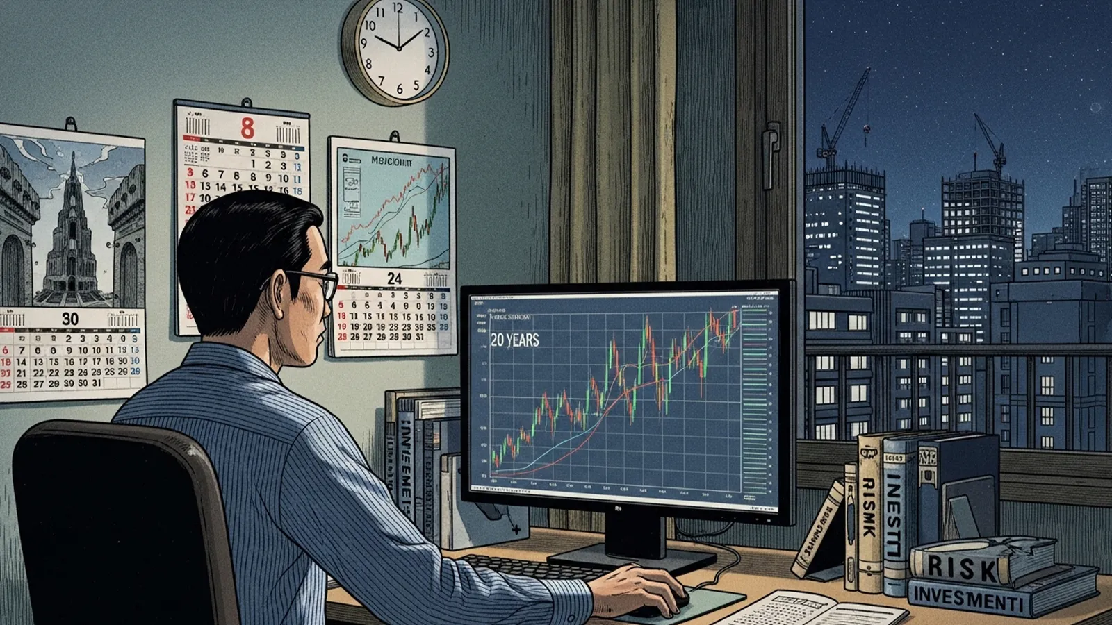 長期投資が正解視される構造をAIの考察で比較する記事のサムネイル