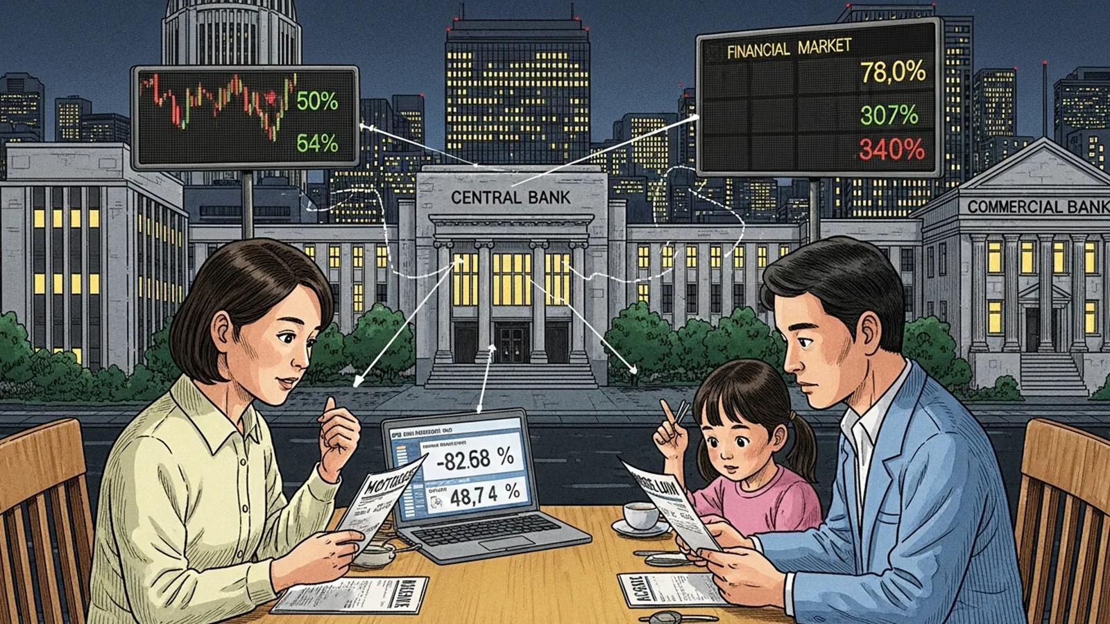 住宅ローン金利の決定構造をAIの考察で比較する記事のサムネイル