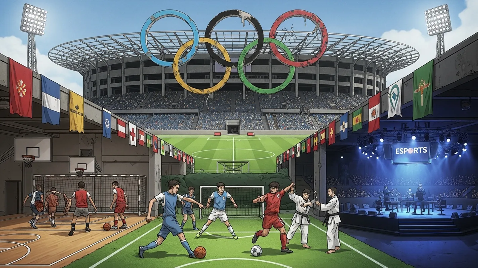 五輪不在のスポーツ史構造をAIの考察で比較する記事のサムネイル