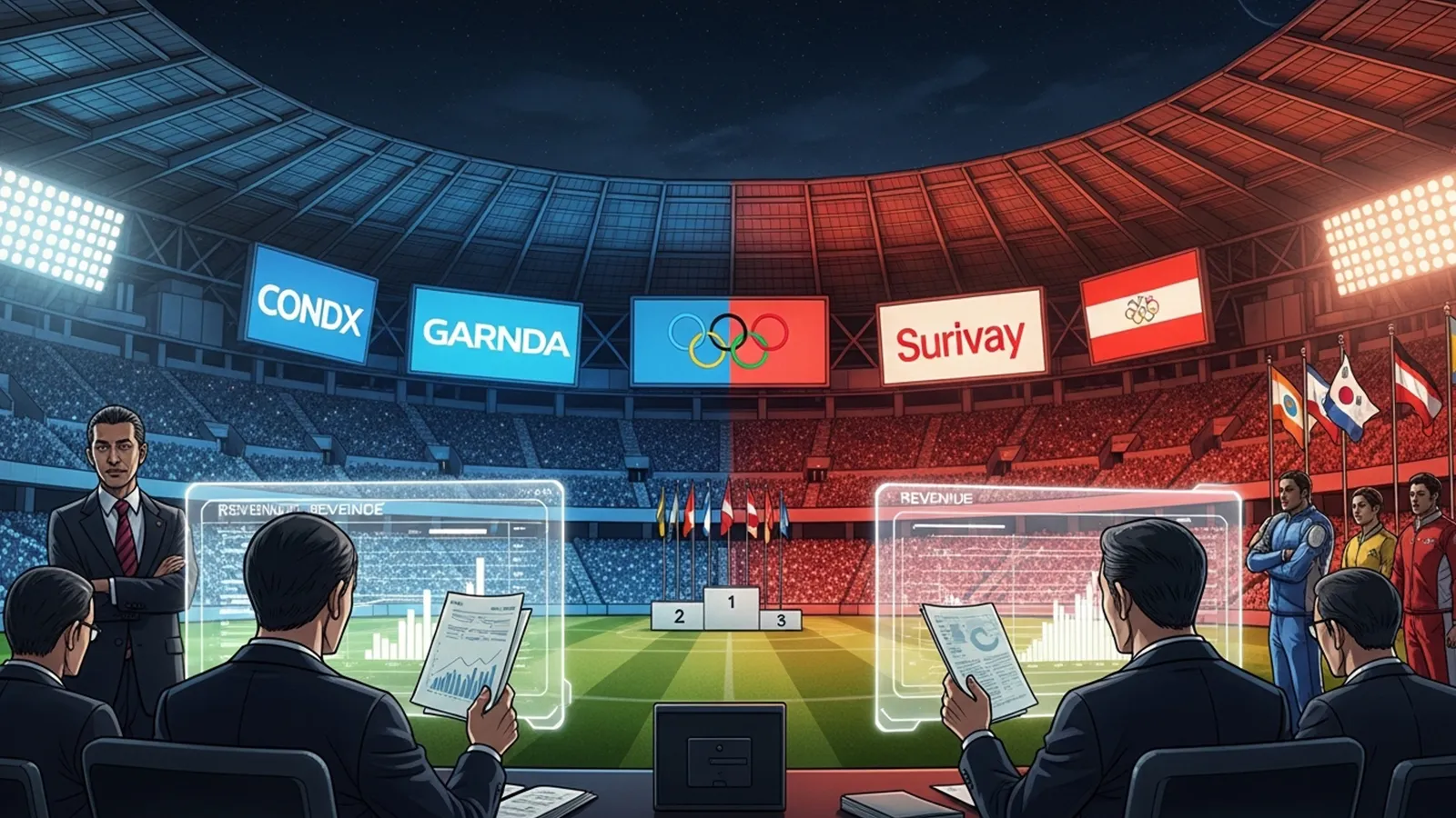 五輪完全民営化をAIの考察で比較する記事のサムネイル