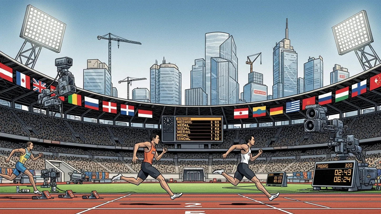 オリンピックの構造をAIの考察で比較する記事視点のサムネイル