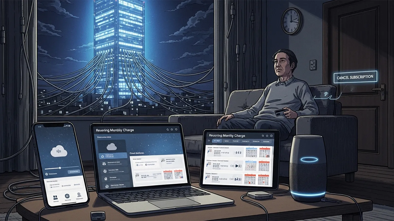 サブスクリプションの利便性とロックイン設計をAIの考察で比較する記事のサムネイル