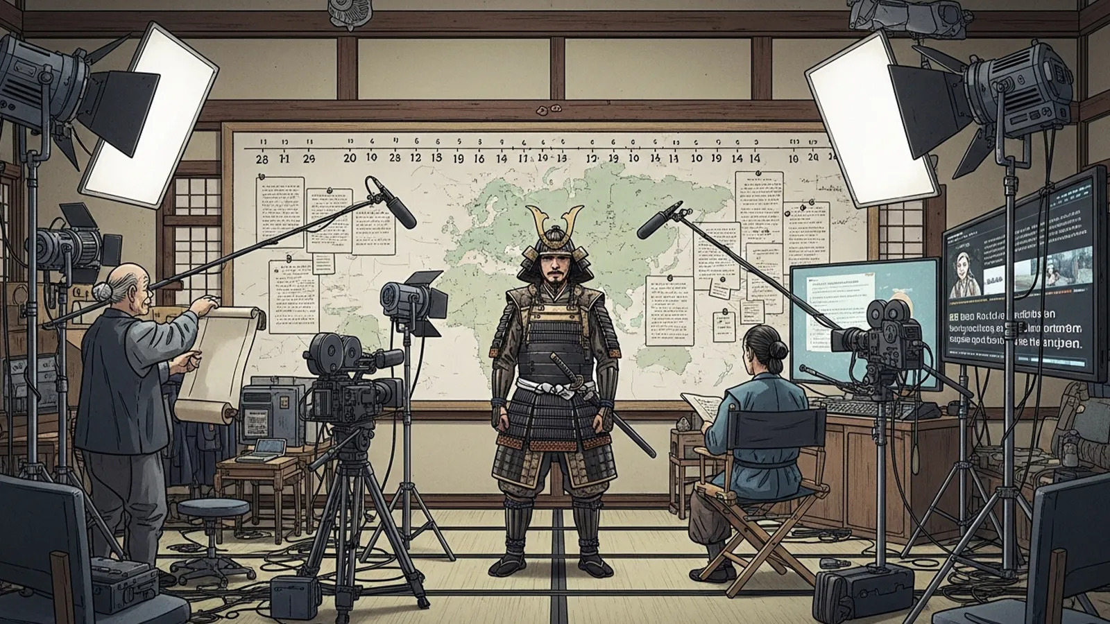 大河ドラマと歴史再構成をAIの考察で比較する記事のサムネイル