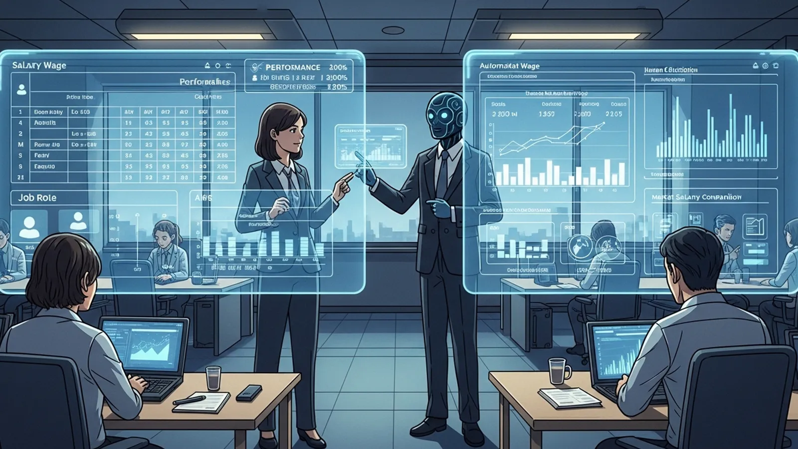 AI賃金決定自動化未来をAIの考察で比較する記事のサムネイル