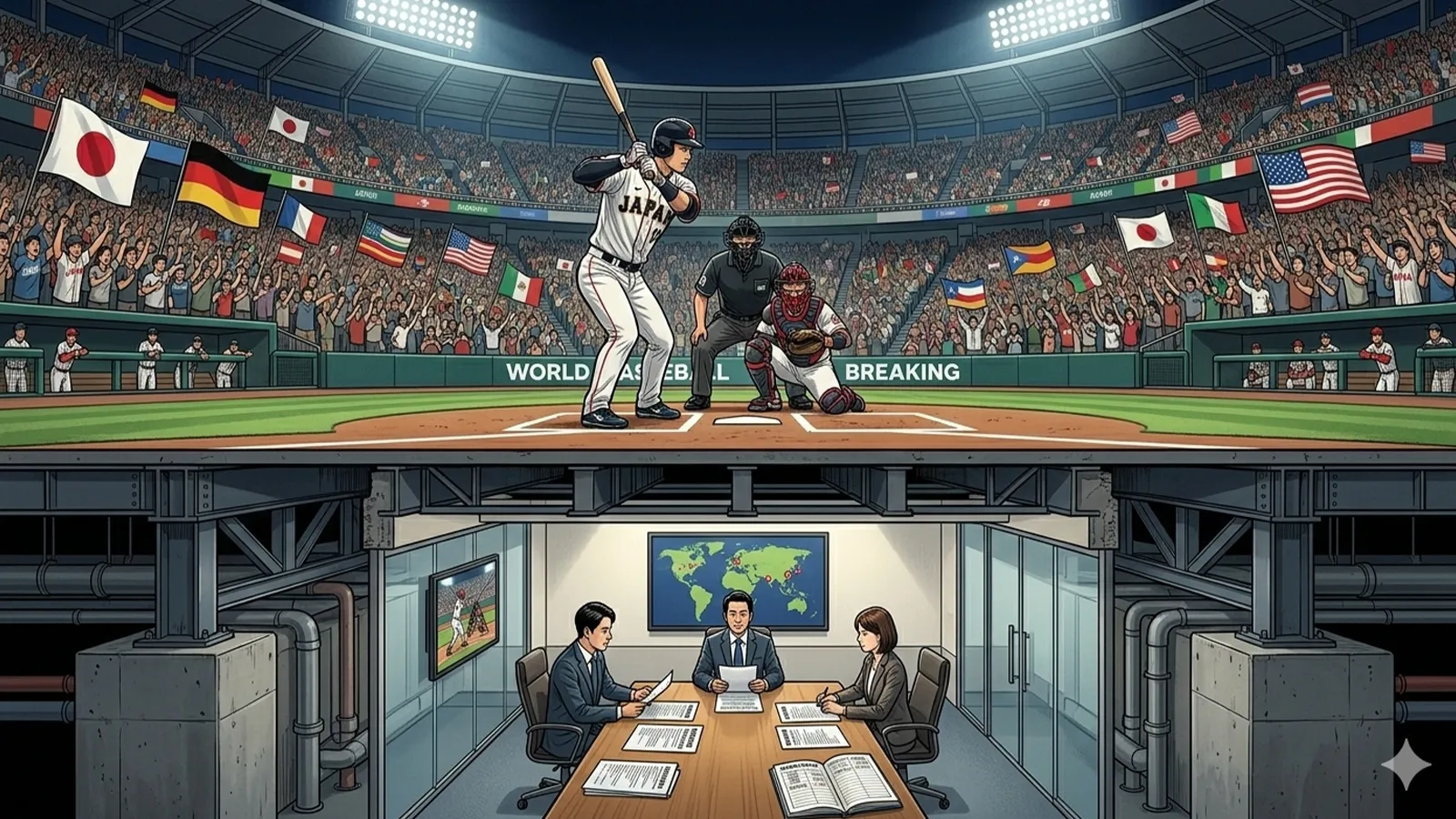 WBCは野球市場拡張装置かをAIの考察で比較する記事のサムネイル