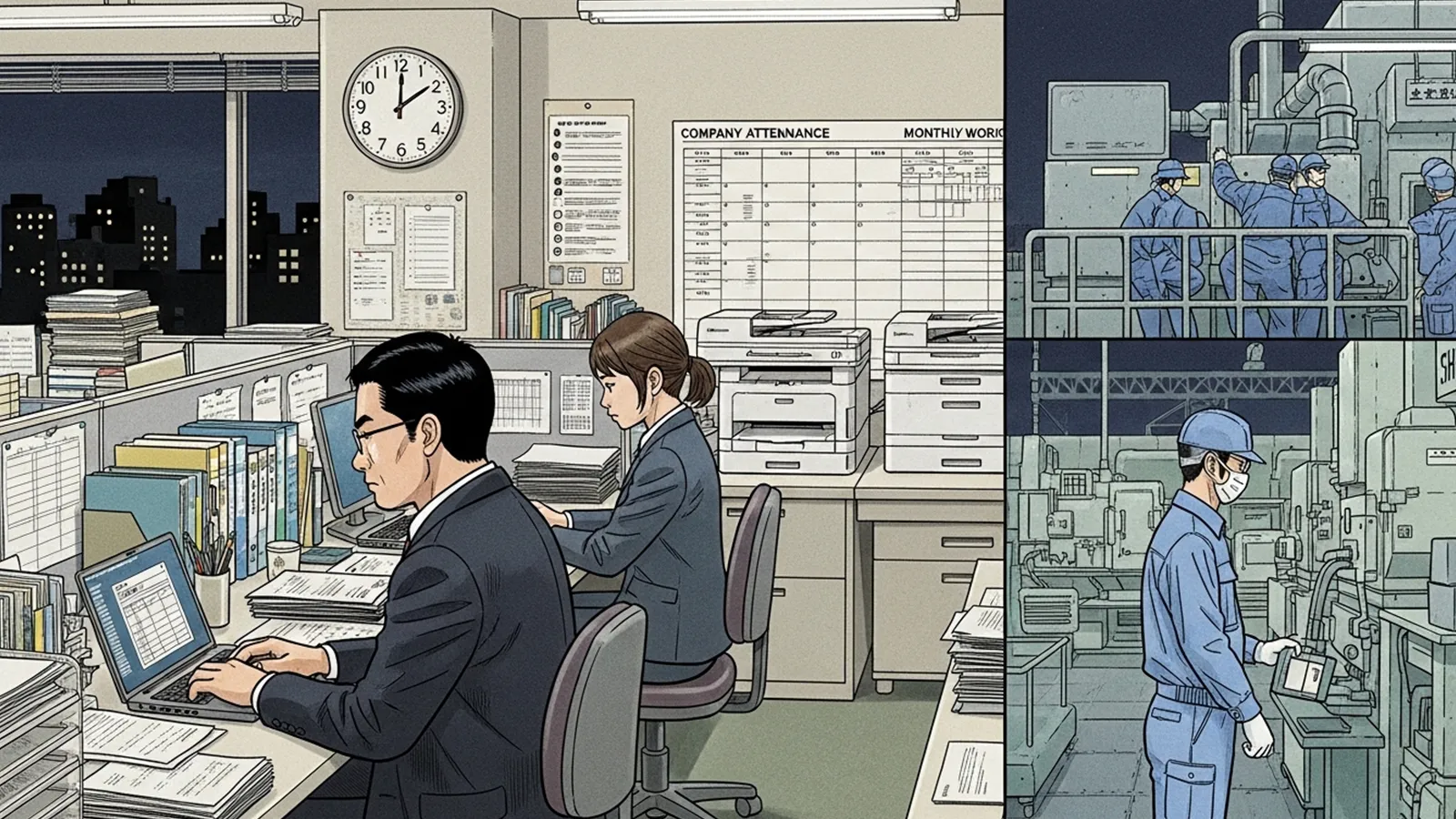 労働時間規制と社会保障関係をAIの考察で比較する記事のサムネイル