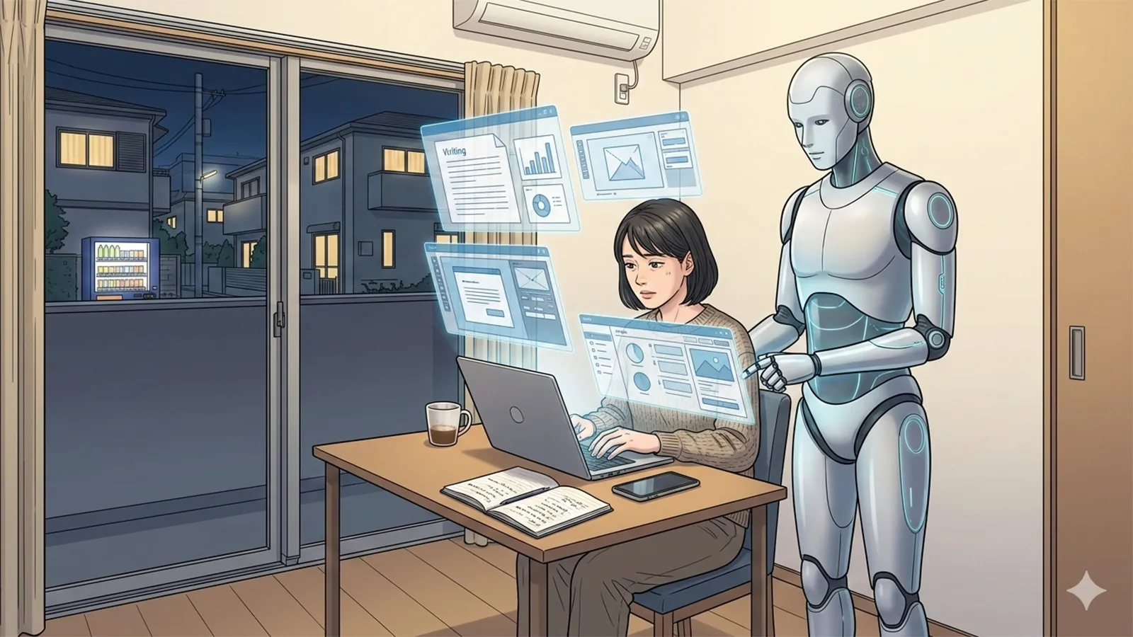 AIが副業の参入障壁に与える影響を考察比較する記事のサムネイル