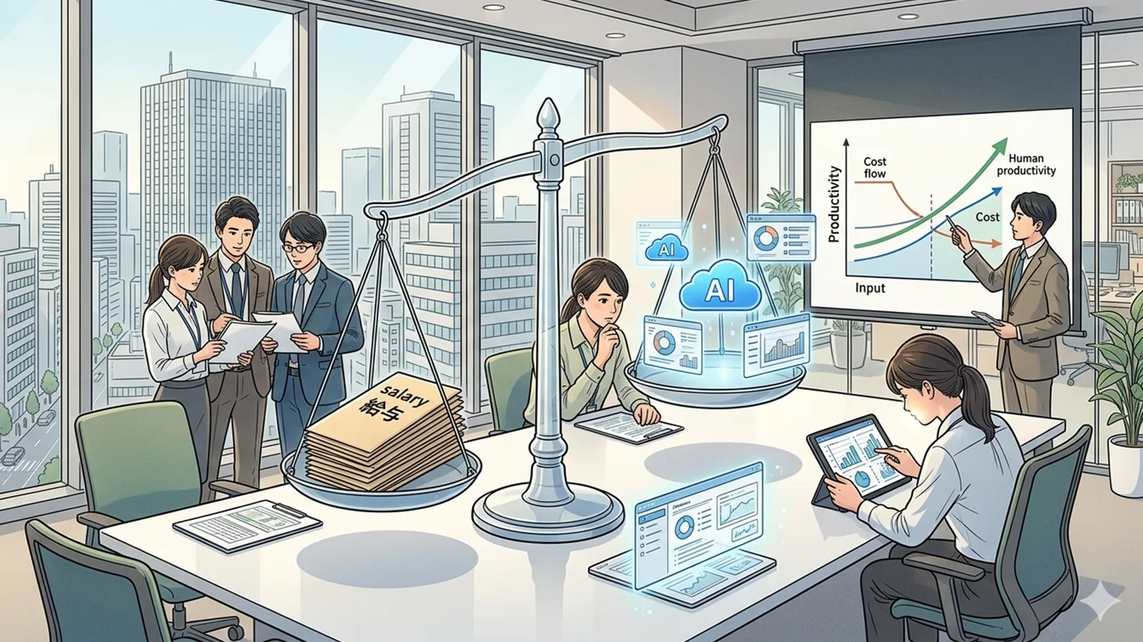 AIが賃金分配構造をどう変えるのかを考察するAI比較記事のサムネイル